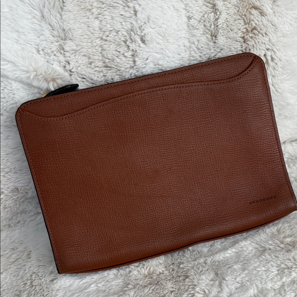 Vintage Burberry Leather Men's clutch